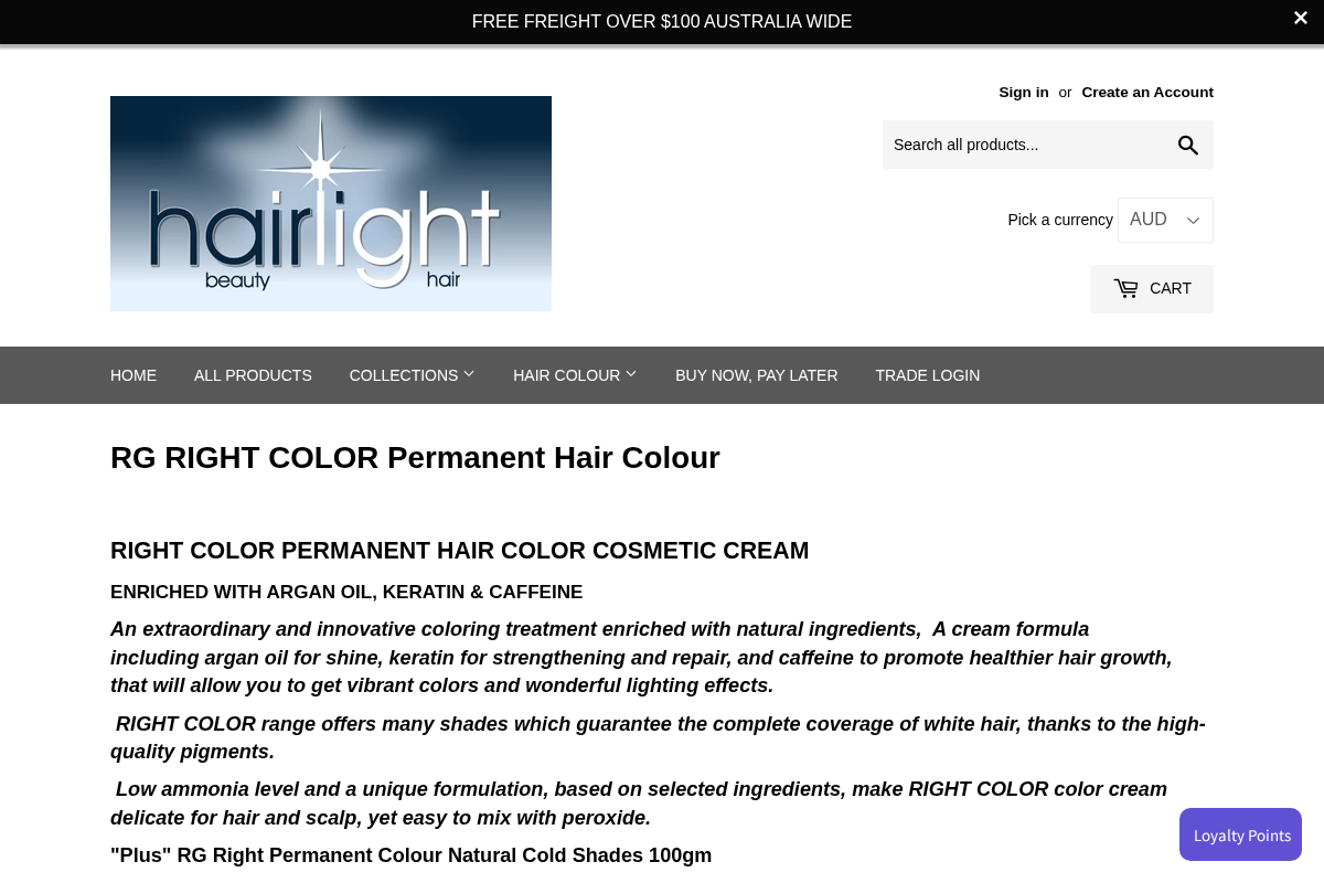 Hairlight Hair & Beauty homepage screenshot