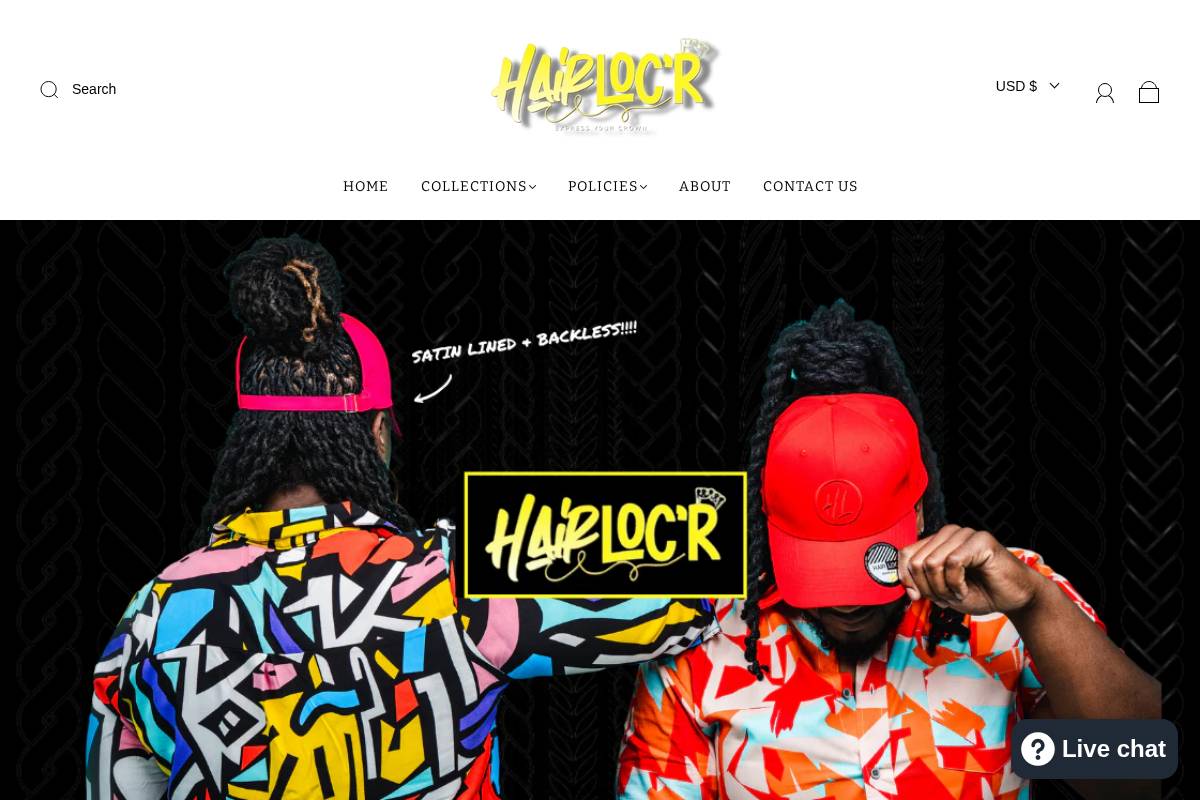 hairlocr.com homepage screenshot