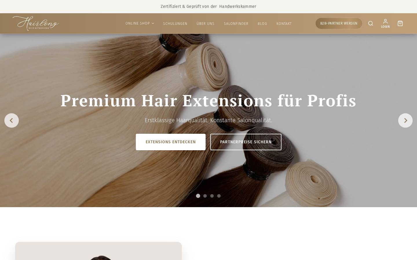 hairlong.de homepage screenshot