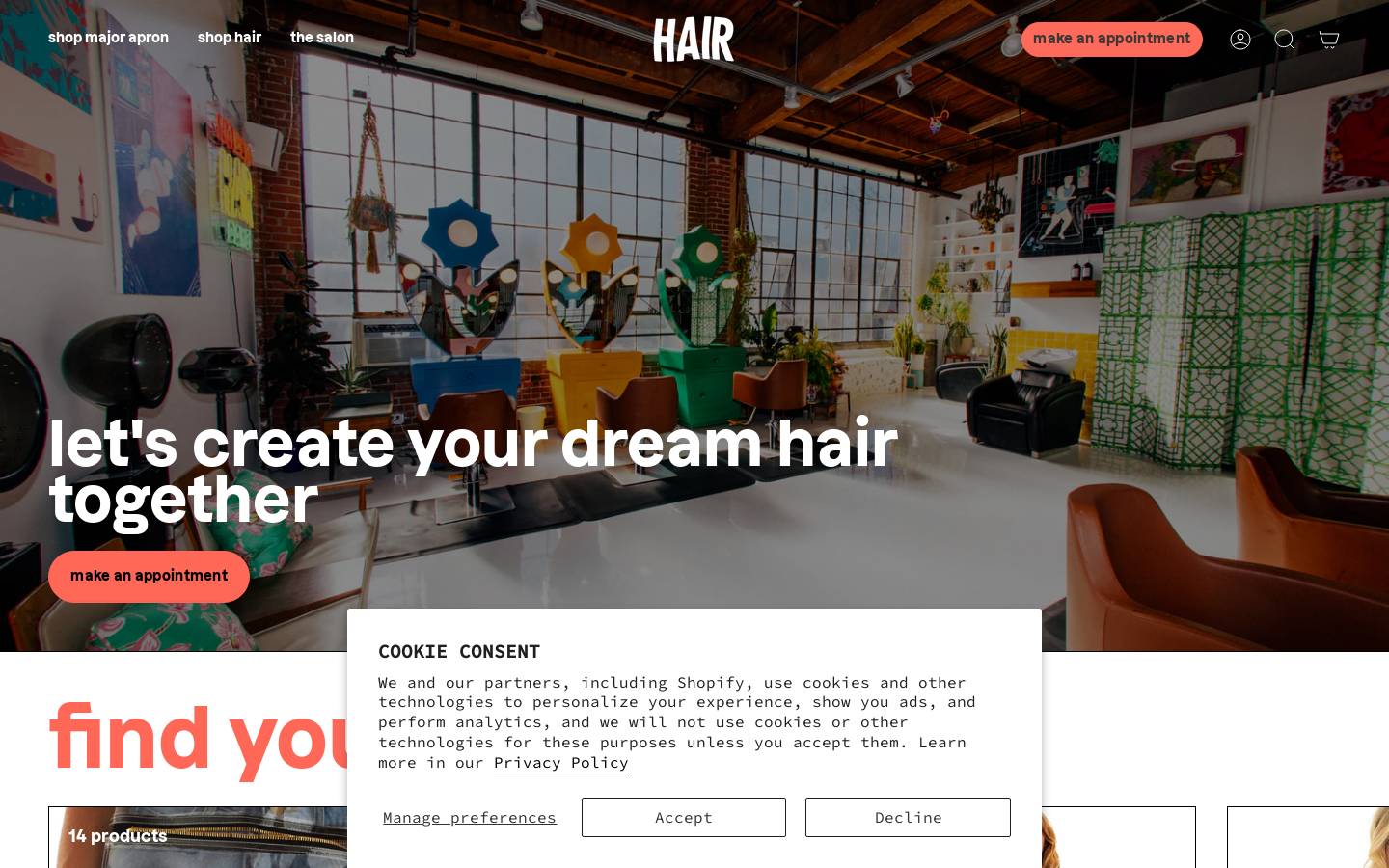hairlosangeles.com homepage screenshot