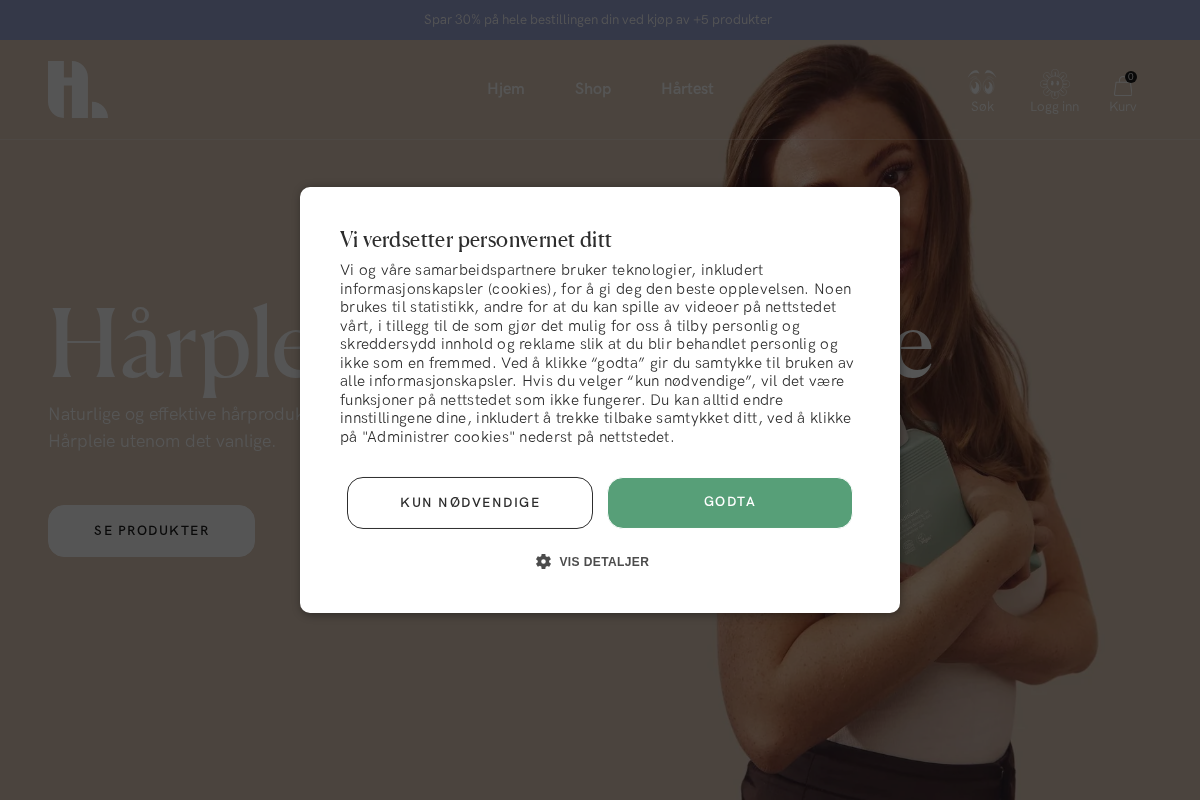 Hairlust homepage screenshot