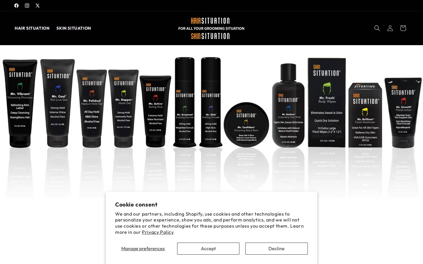hairsituation.com homepage screenshot