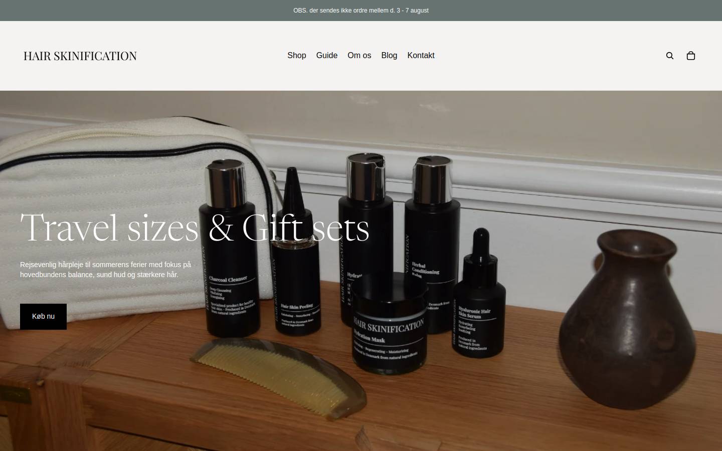 HAIR SKINIFICATION homepage screenshot