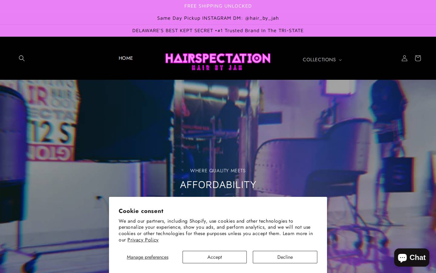 hairspectation.com homepage screenshot