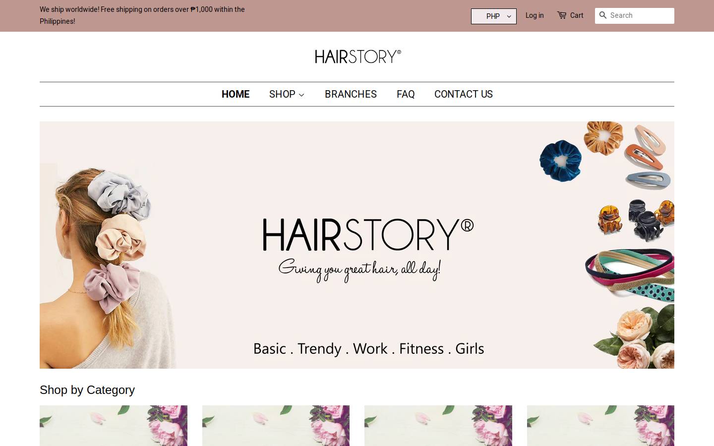 hairstoryph.com homepage screenshot