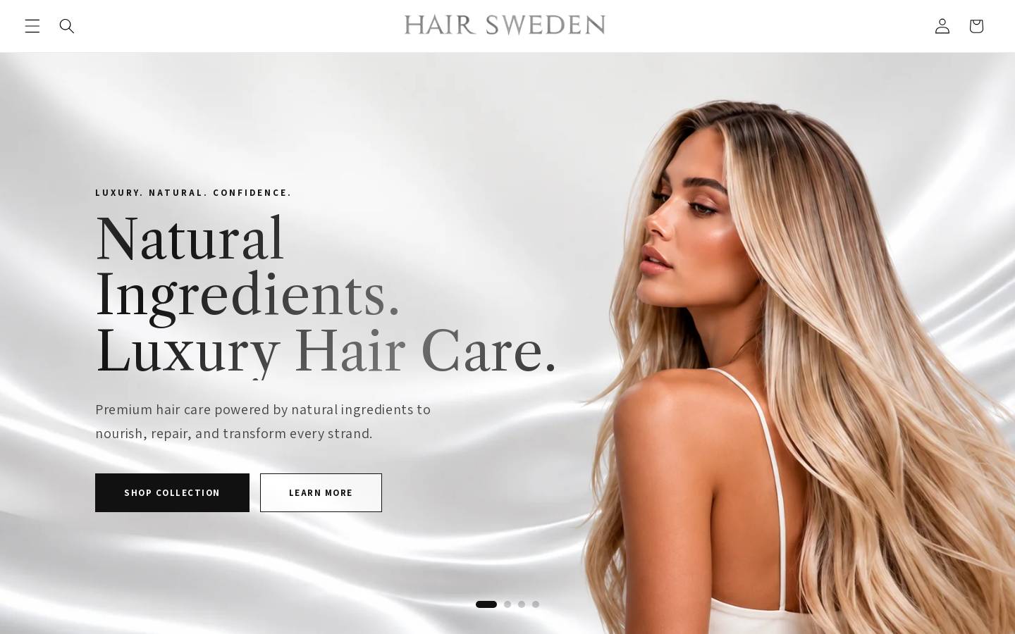 hairsweden.com homepage screenshot