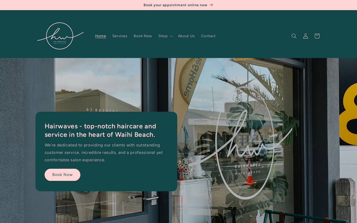 hairwaves.nz homepage screenshot