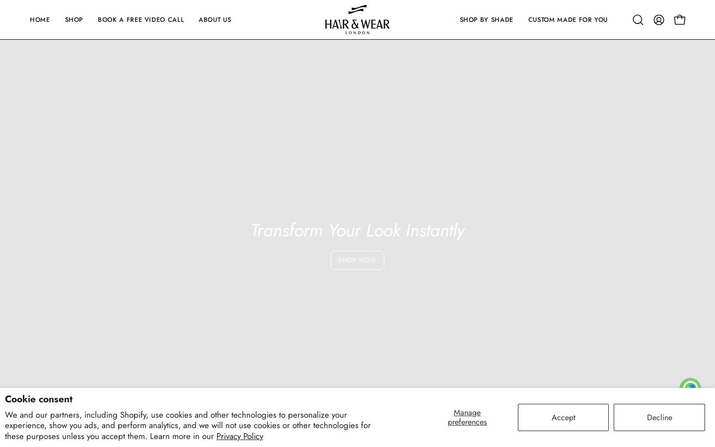 hairwearlondon.com homepage screenshot