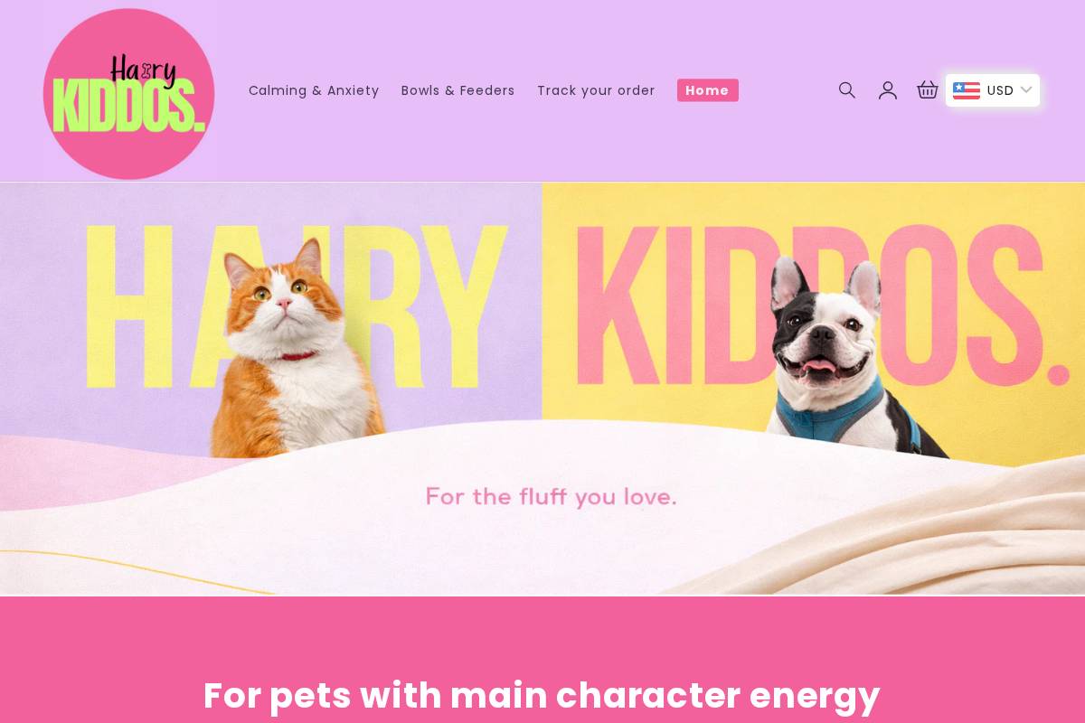 hairykiddos.com homepage screenshot