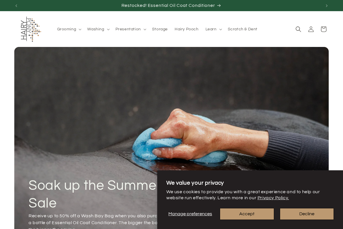 hairypony.com.au homepage screenshot