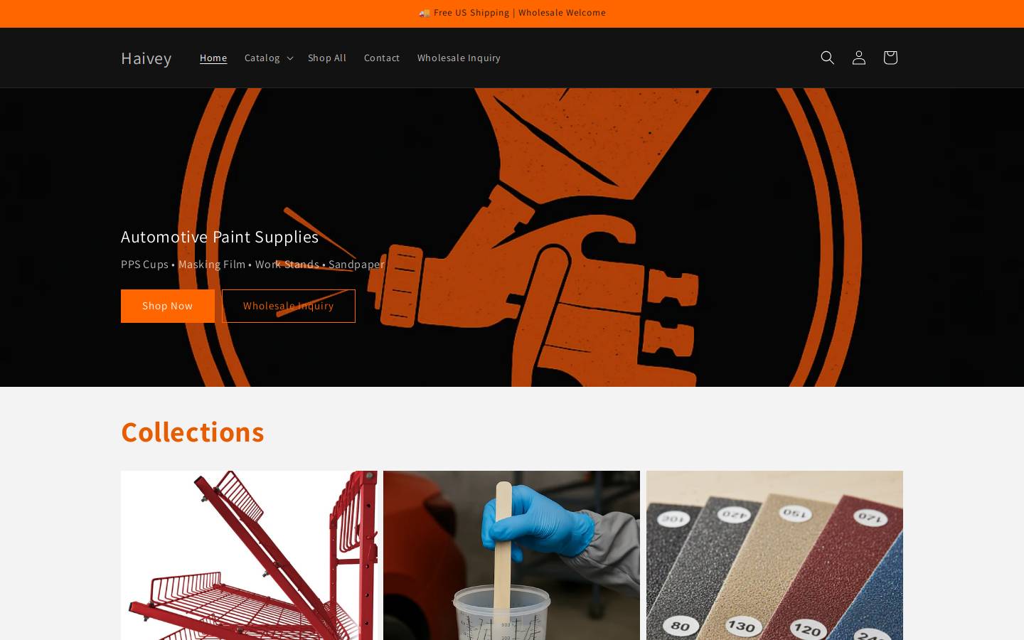 haiveystore.com homepage screenshot