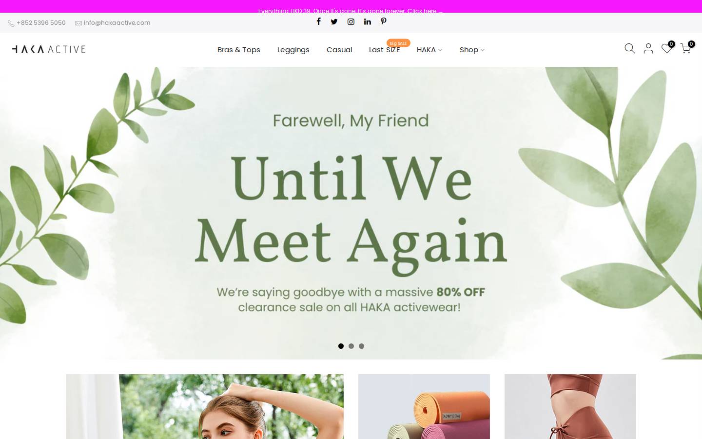 hakaactive.com homepage screenshot