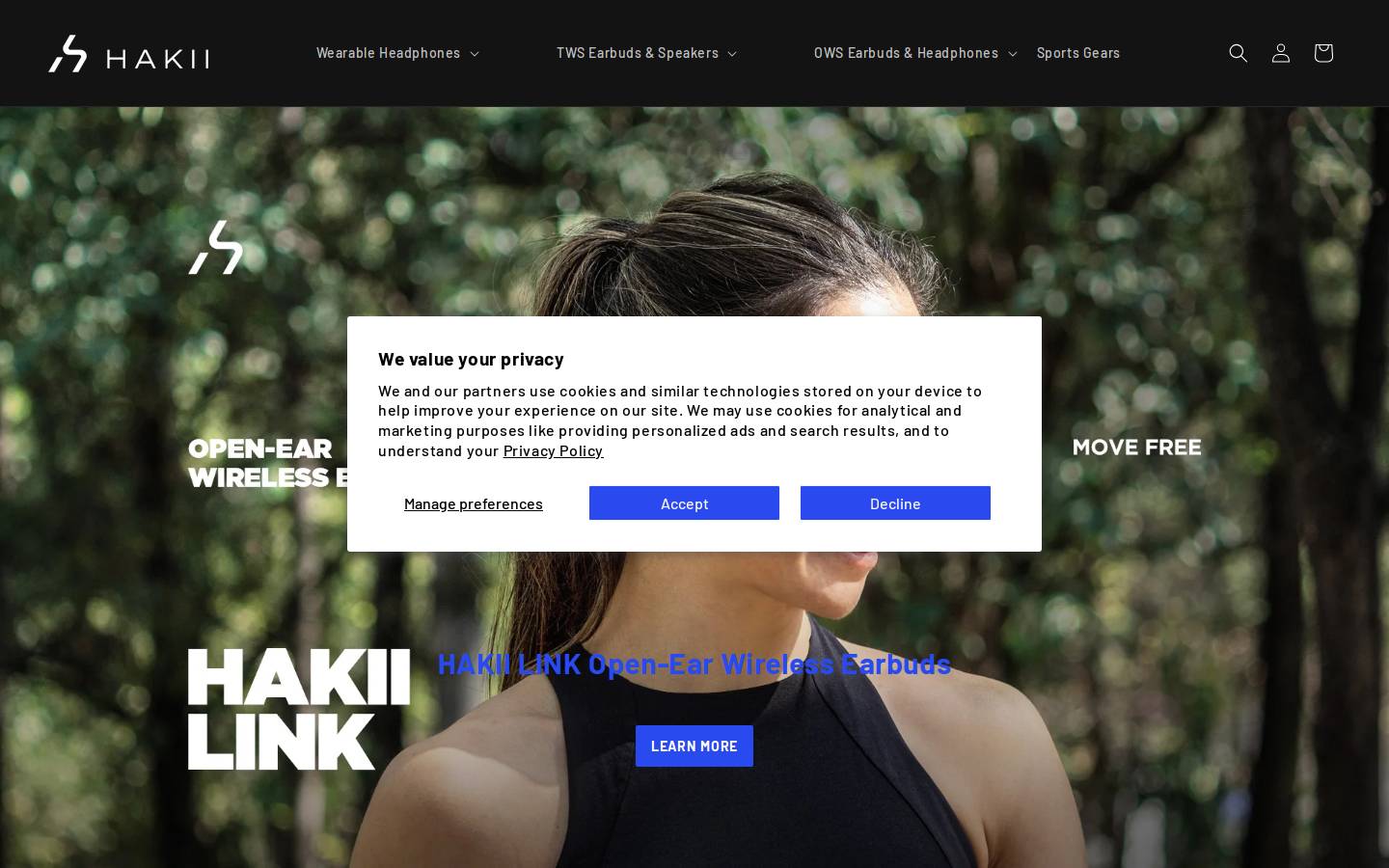 HAKII homepage screenshot