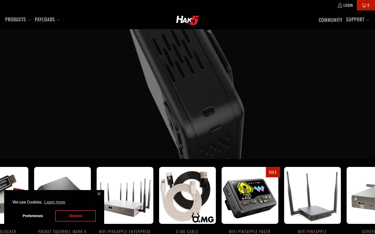 hakshop.com homepage screenshot