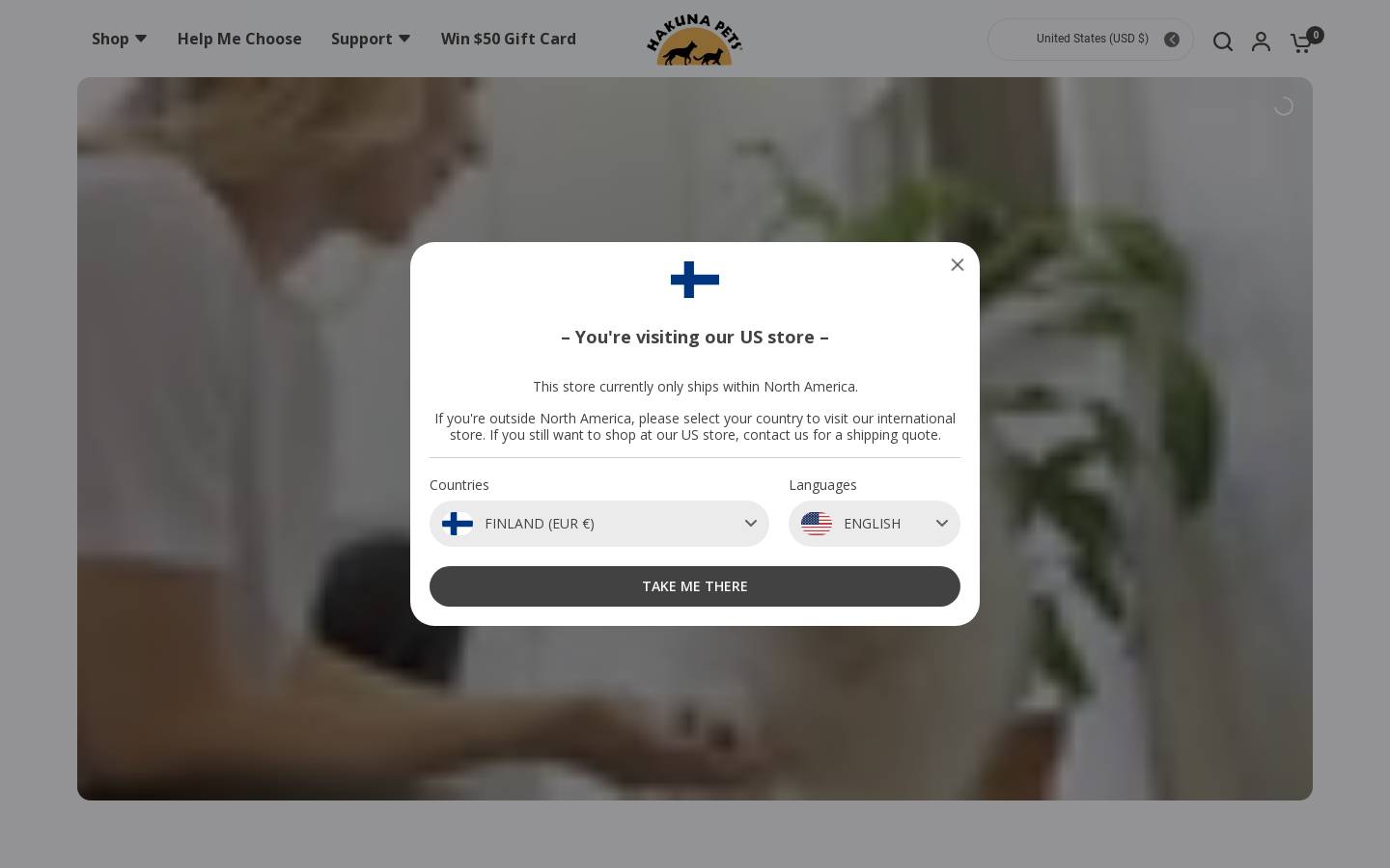 hakunapets.com homepage screenshot