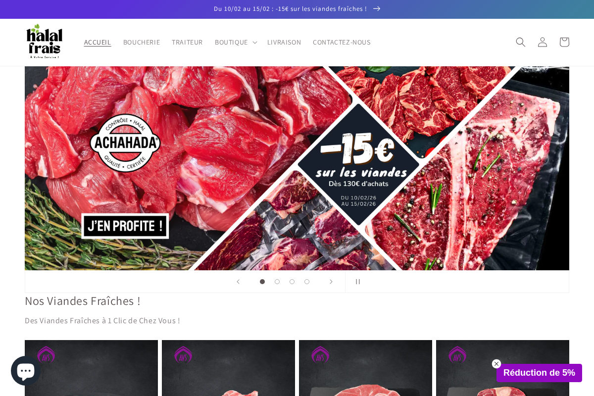 HALAL FRAIS homepage screenshot