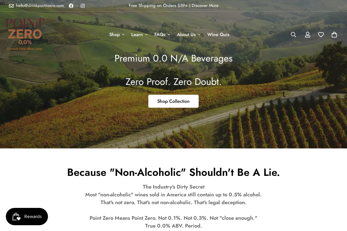 halalwinecellar.com homepage screenshot