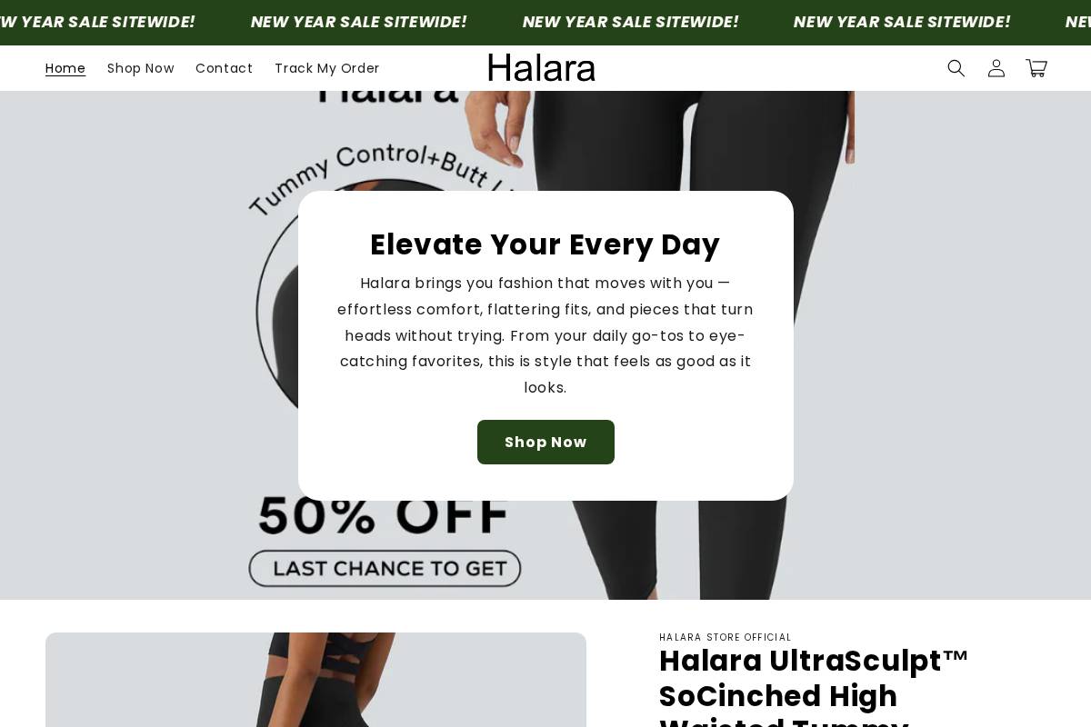 Halarahub homepage screenshot