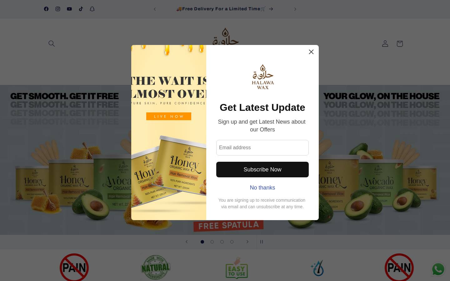 halawa.store homepage screenshot