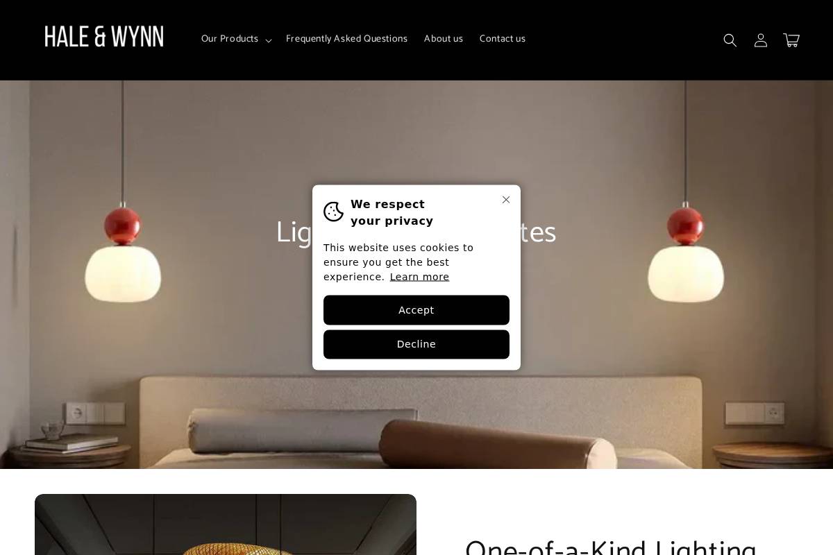 Haleandwynn homepage screenshot