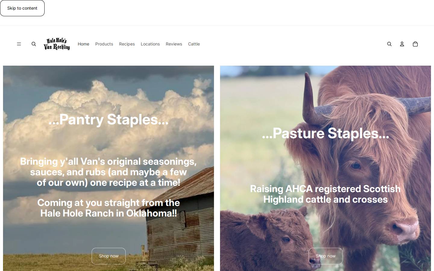haleholeranch.com homepage screenshot