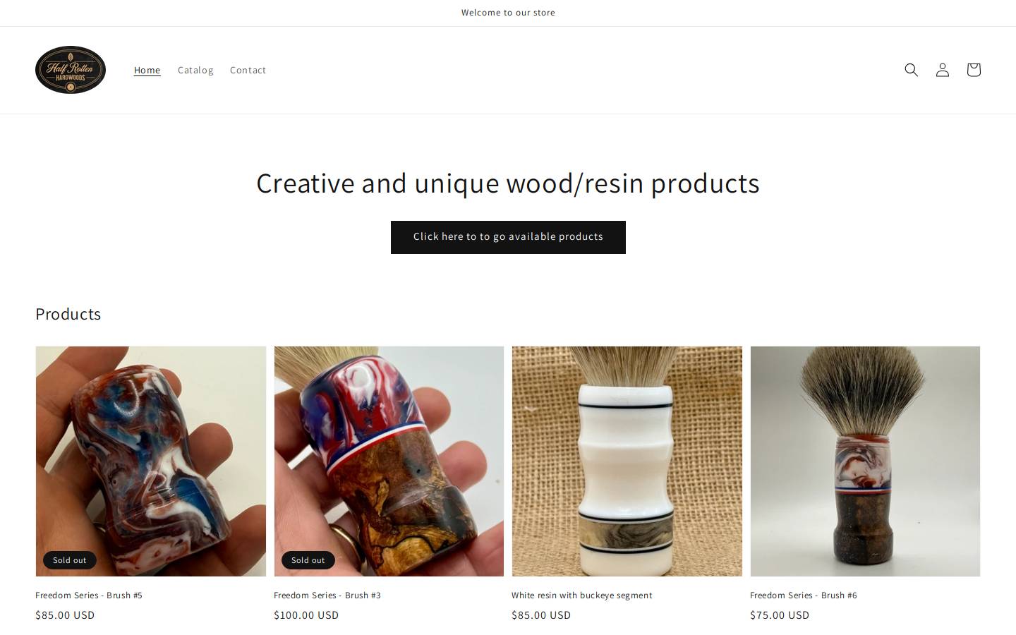 halfrotten.com homepage screenshot