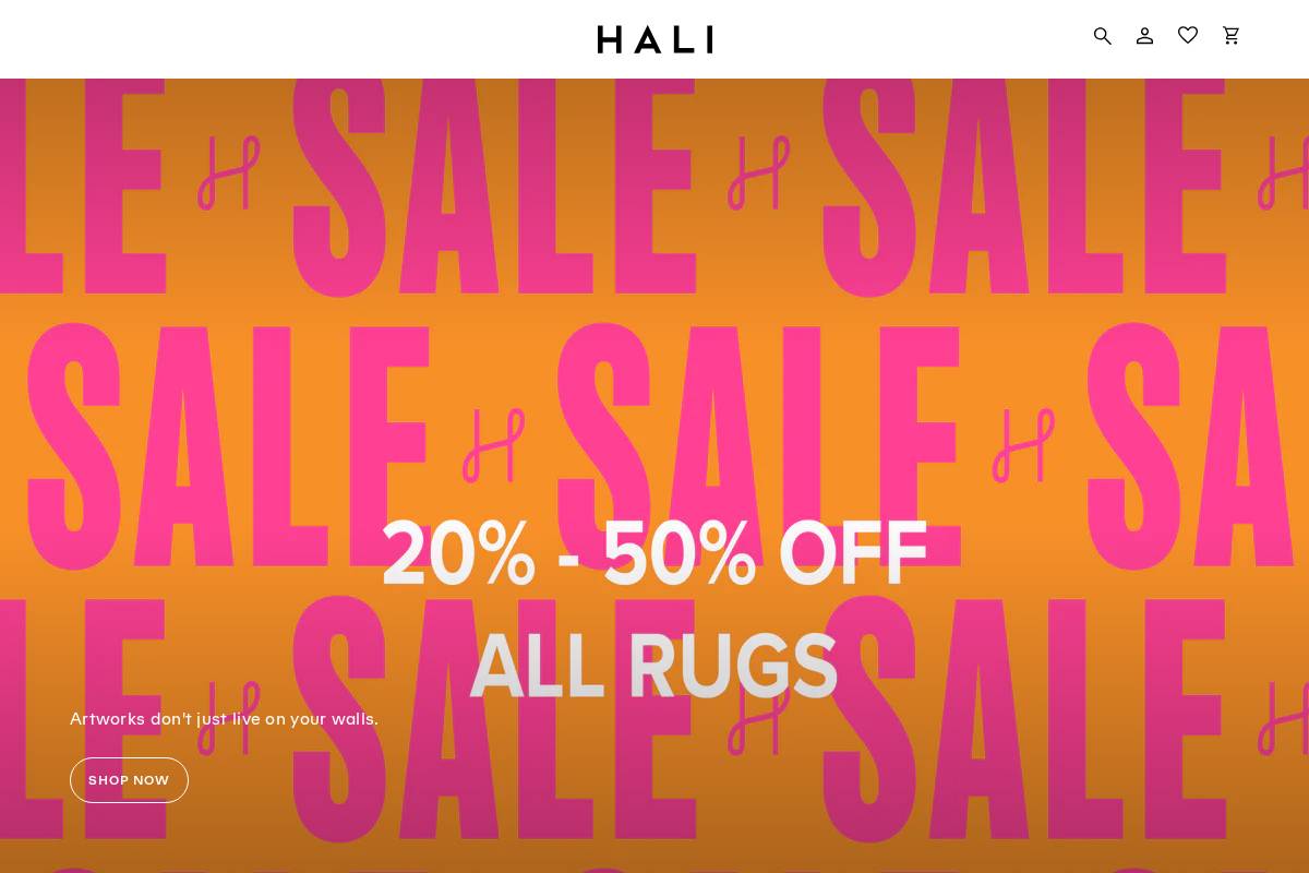 Hali Publications homepage screenshot