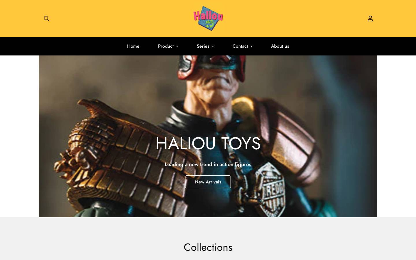 halioutoys.com homepage screenshot