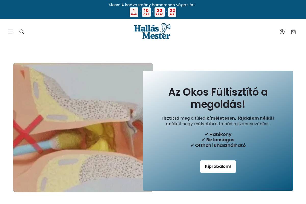 hallasmester.hu homepage screenshot