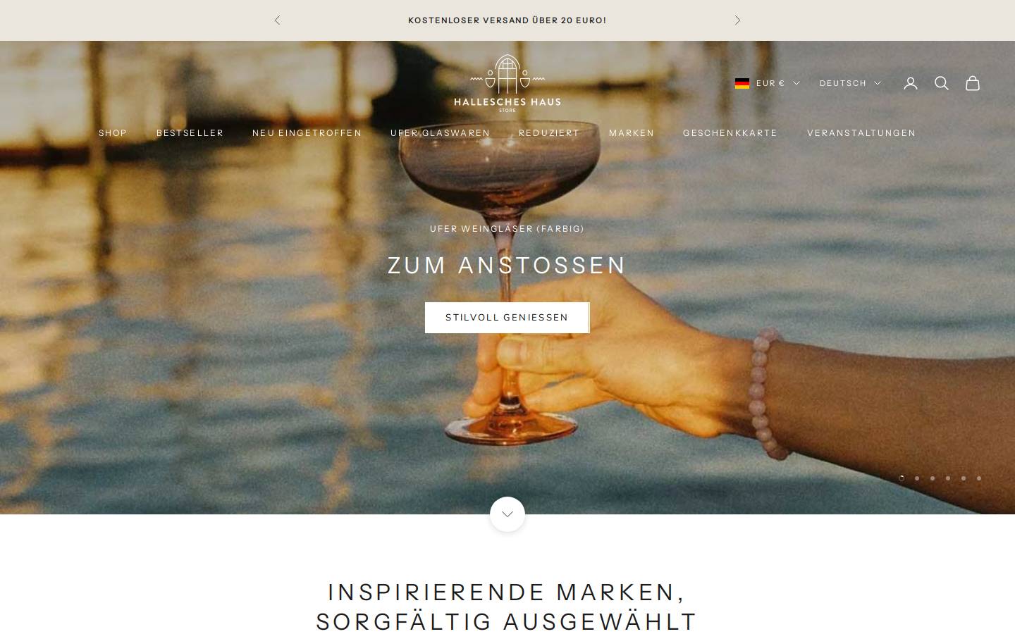 hallescheshaus.com homepage screenshot