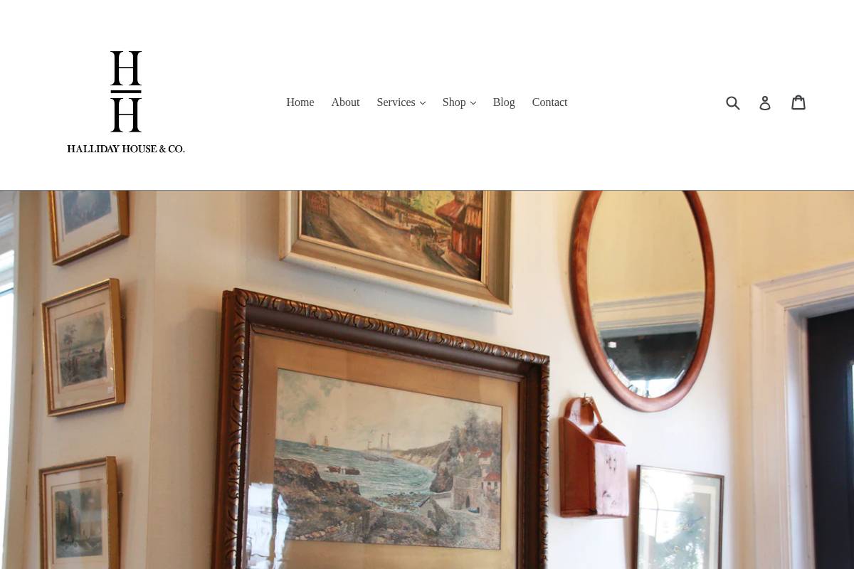 hallidayhouseandco.com homepage screenshot