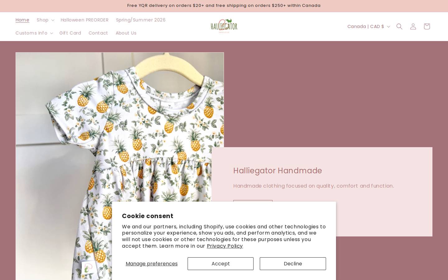 halliegator.com homepage screenshot
