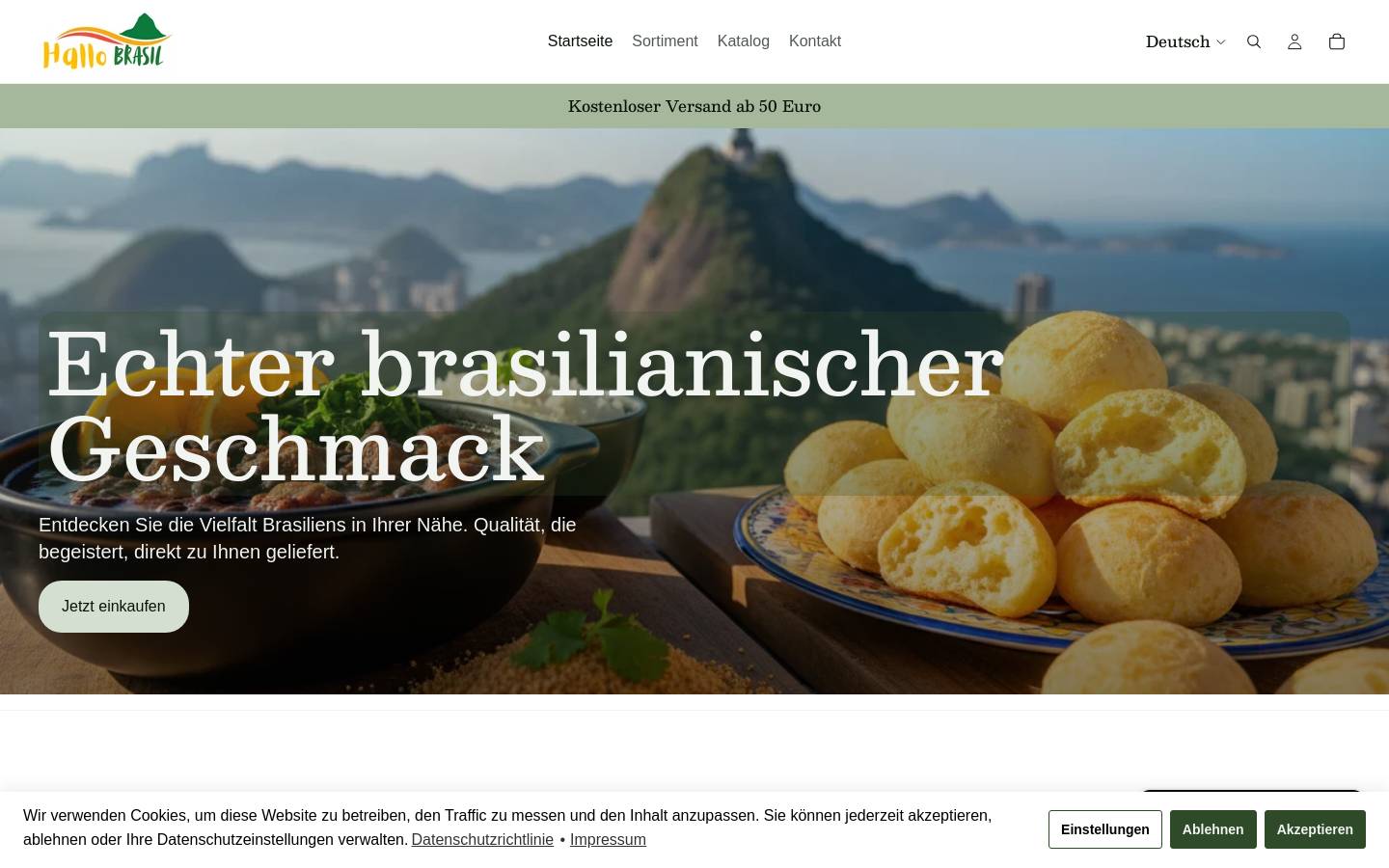 hallobrasil.de homepage screenshot