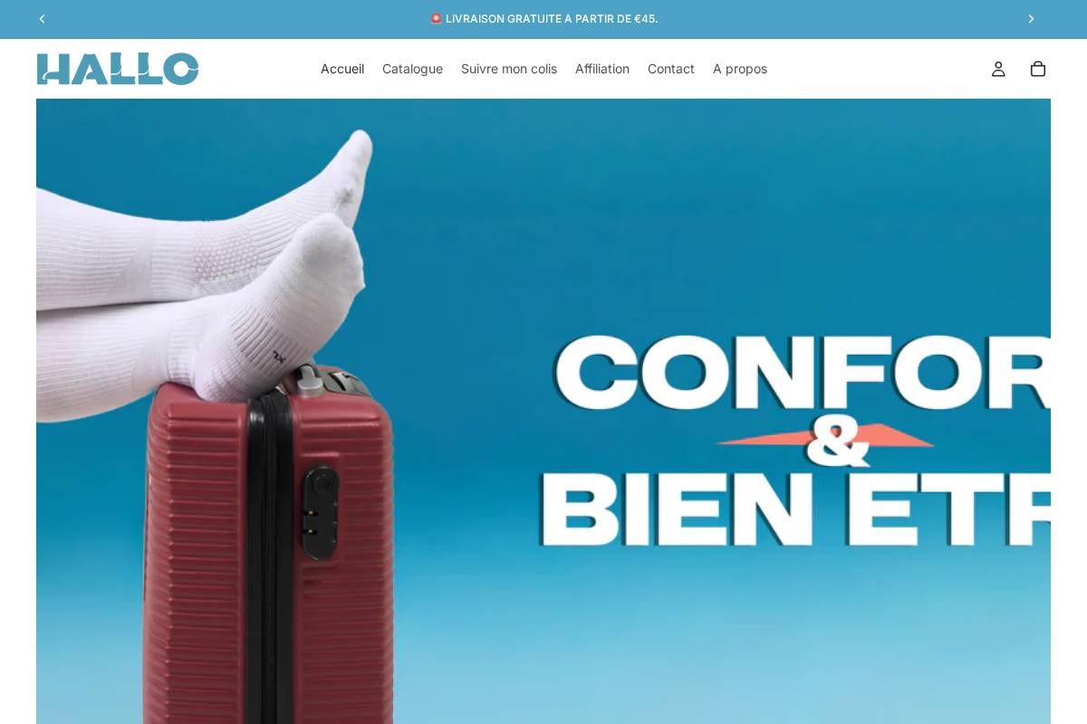 HALLO homepage screenshot