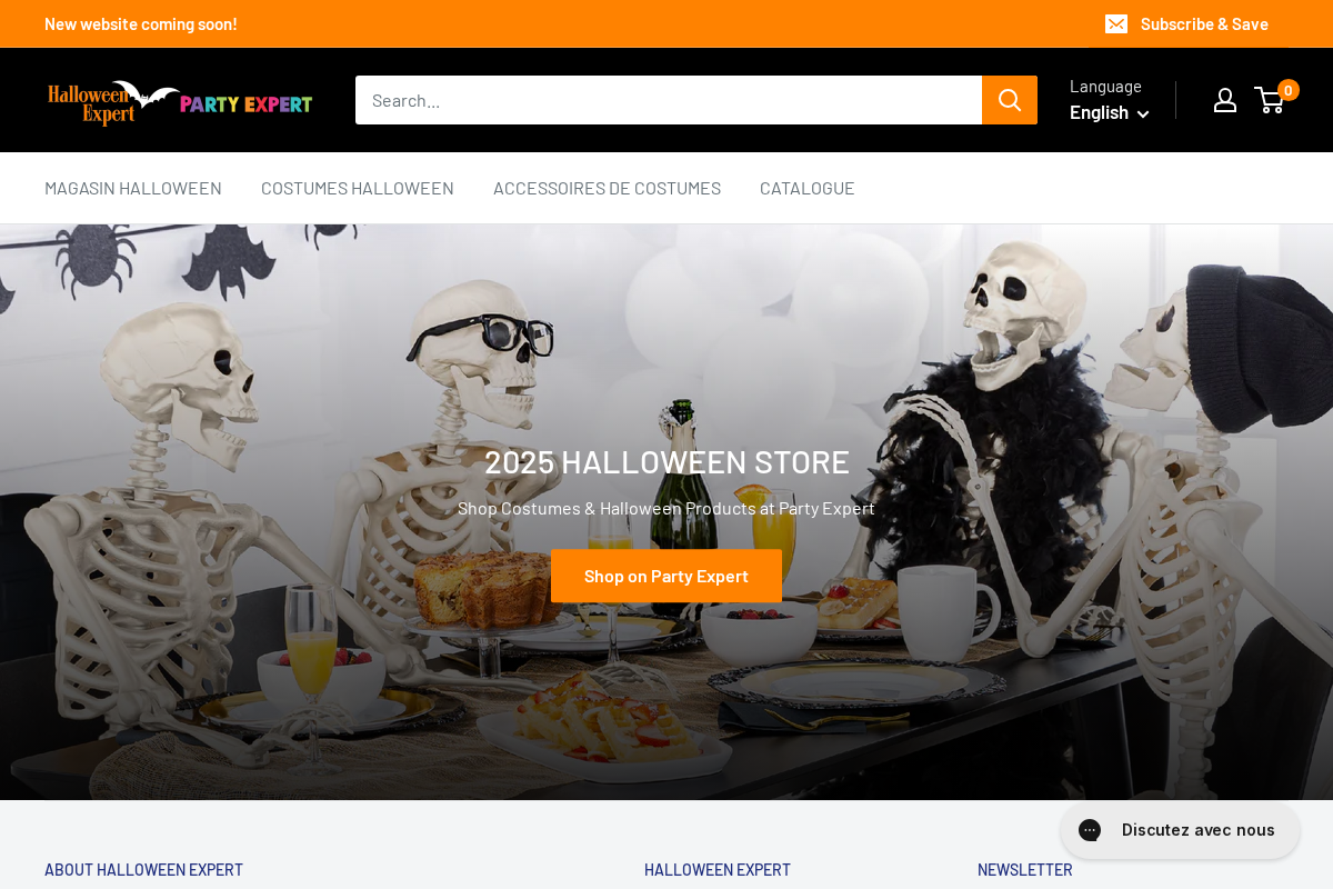 halloweenexpert.ca homepage screenshot