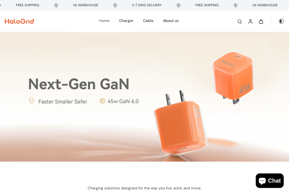 halogridtech.com homepage screenshot