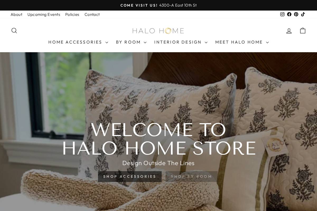 halohomestore.com homepage screenshot