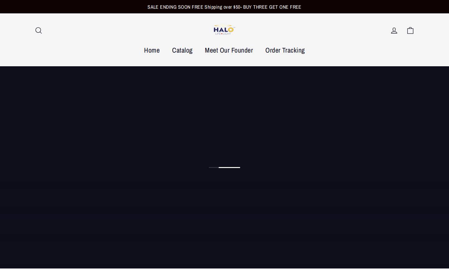 halolifelight.com homepage screenshot