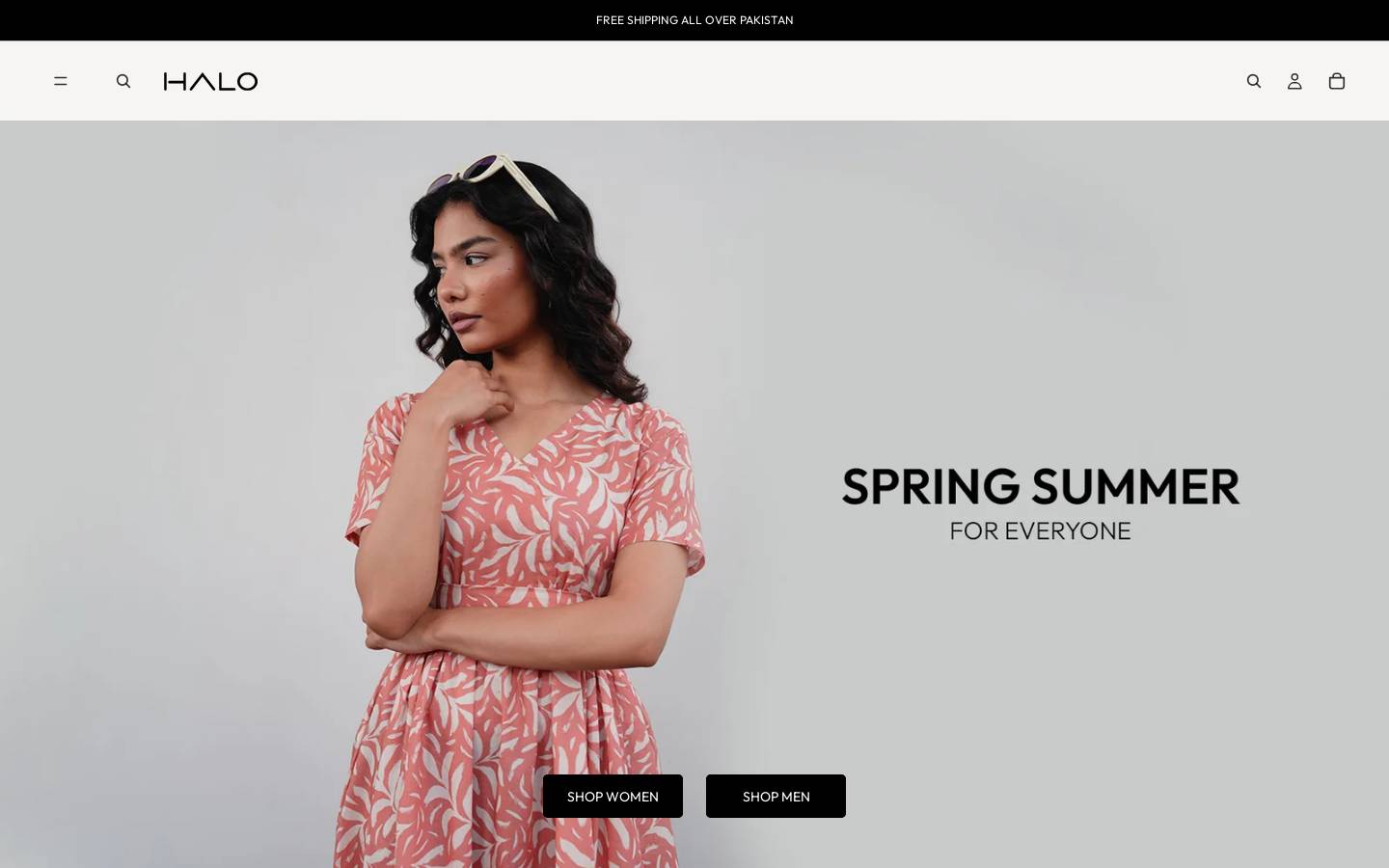 haloretailpk.com homepage screenshot