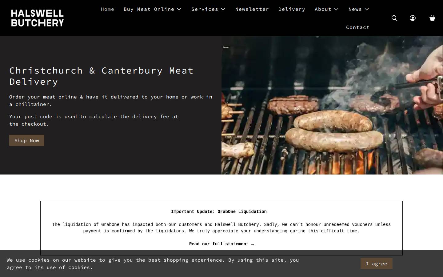 halswellbutchery.co.nz homepage screenshot