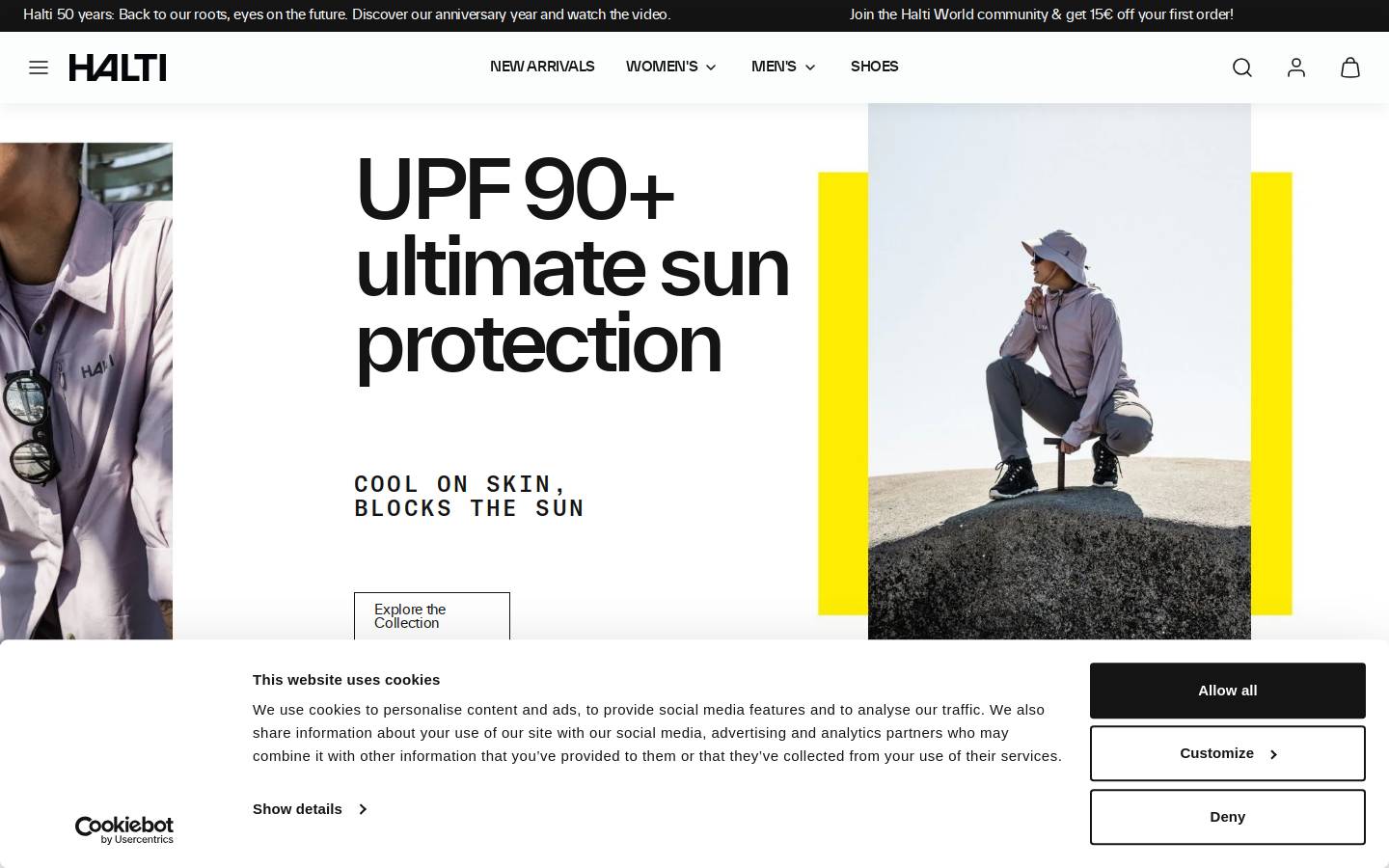 Halti homepage screenshot