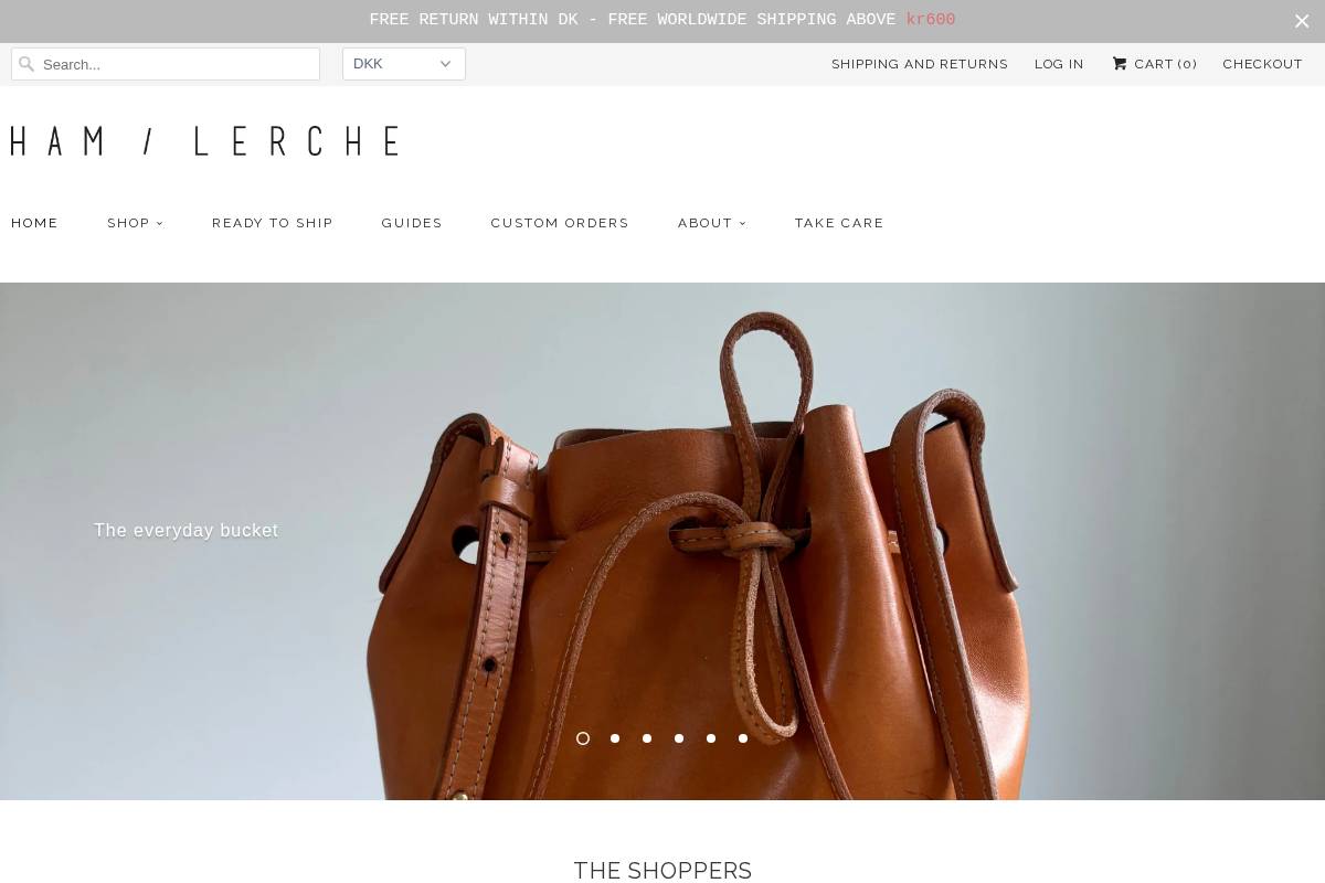 ham-lerche.dk homepage screenshot