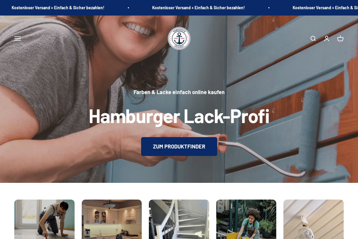 Hamburger Lack-Profi homepage screenshot