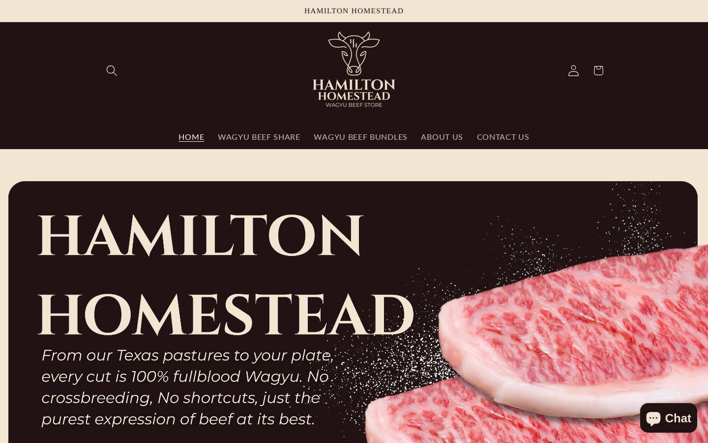hamiltonhomestead.org homepage screenshot