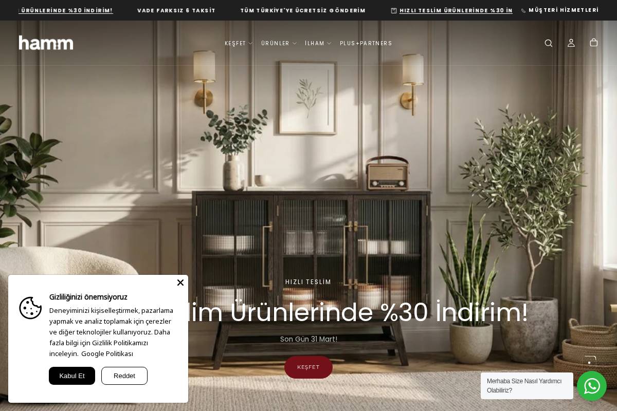 hamm.com.tr homepage screenshot