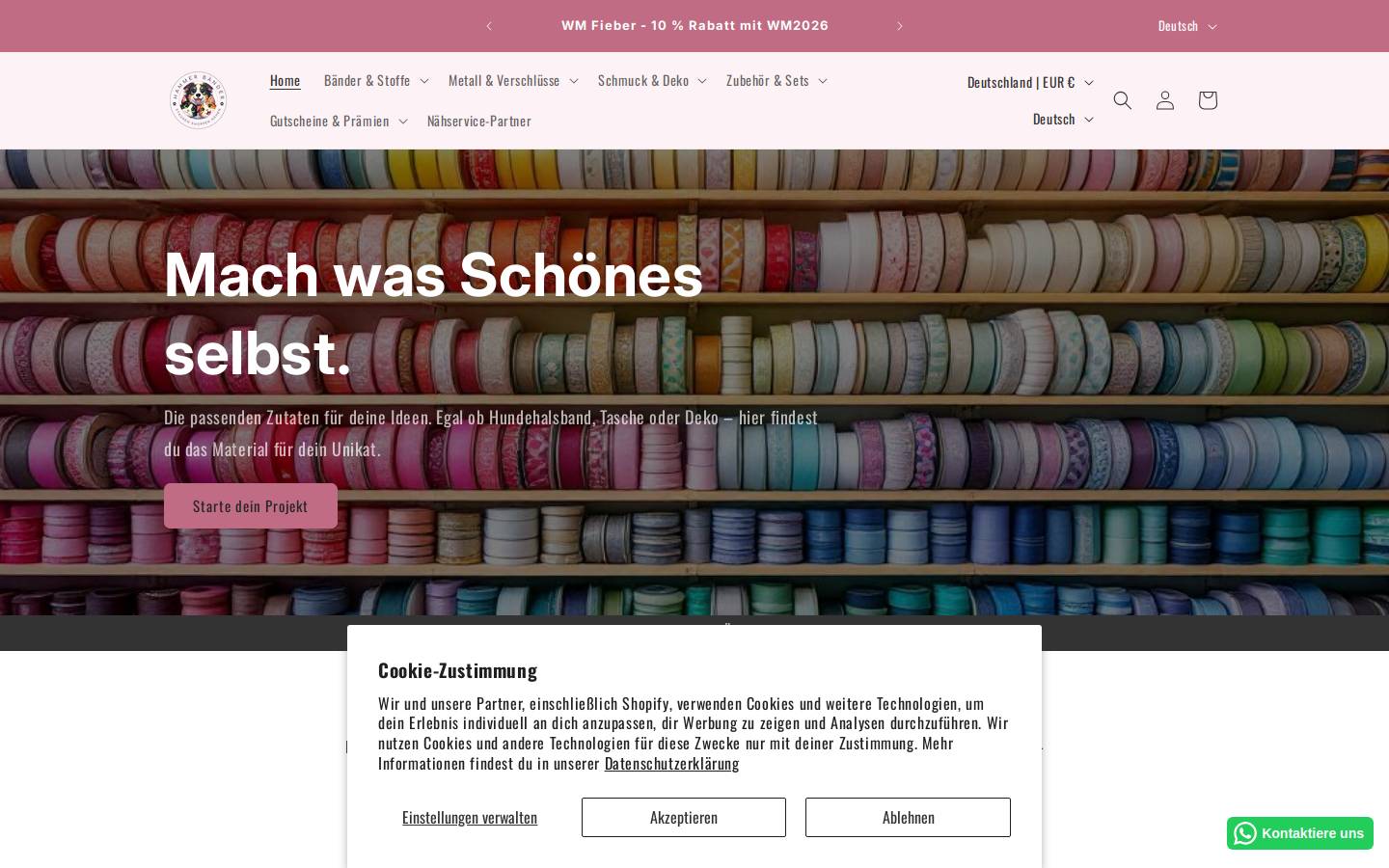 hammer-baender.de homepage screenshot