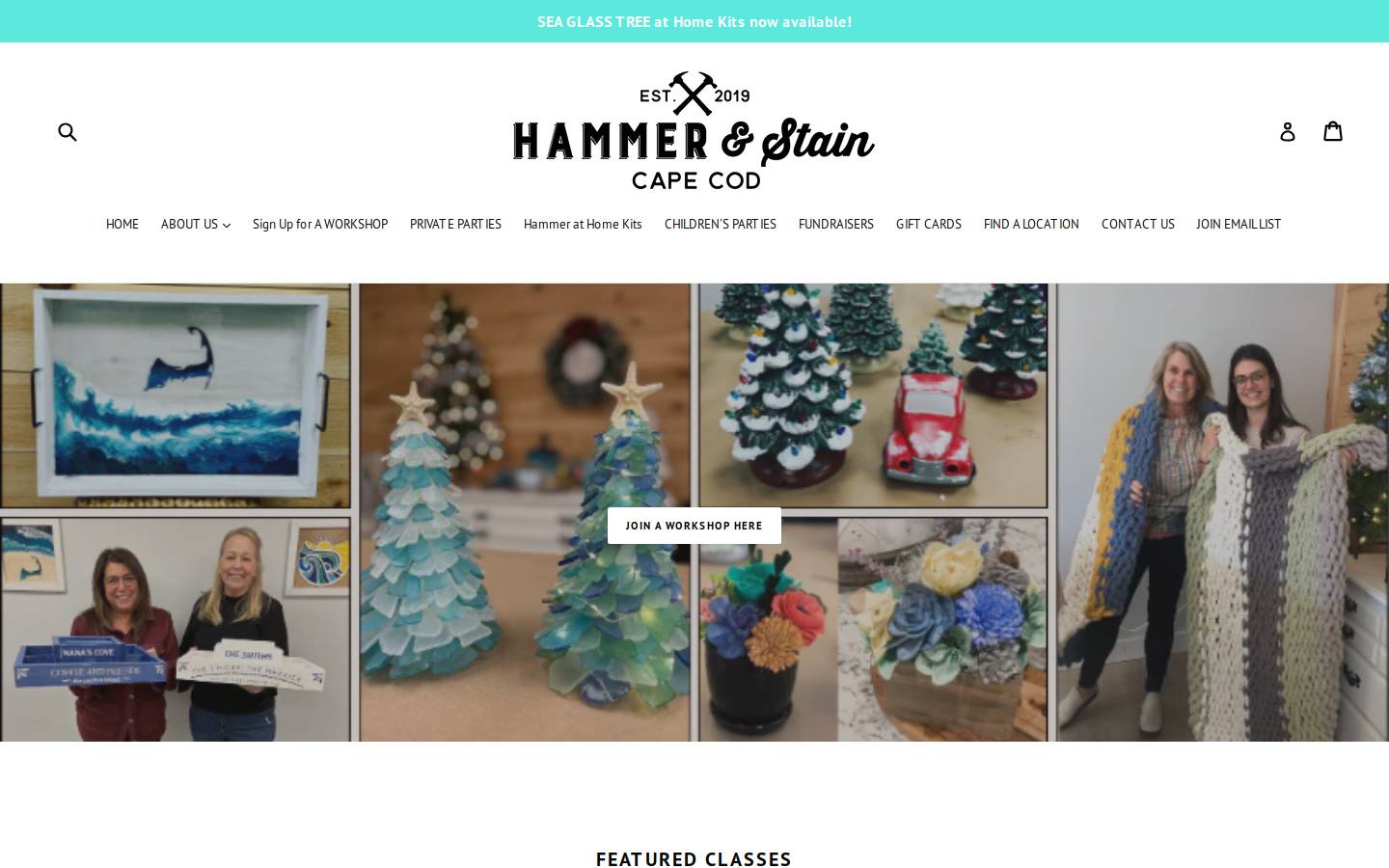 hammerandstaincc.com homepage screenshot