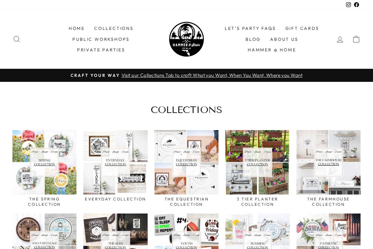 hammerandstainocala.com homepage screenshot