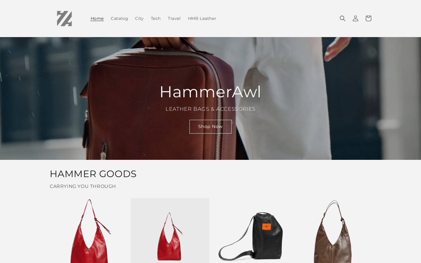 hammerawl.com homepage screenshot