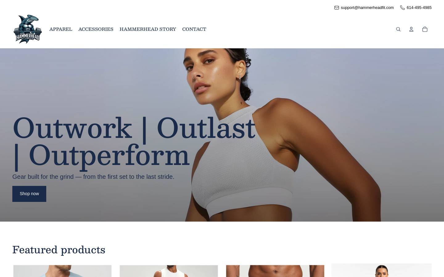 hammerheadfit.com homepage screenshot